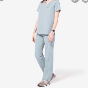 NEW Figs Kade Cargo Scrub Pant DUSTY BLUE seasonal